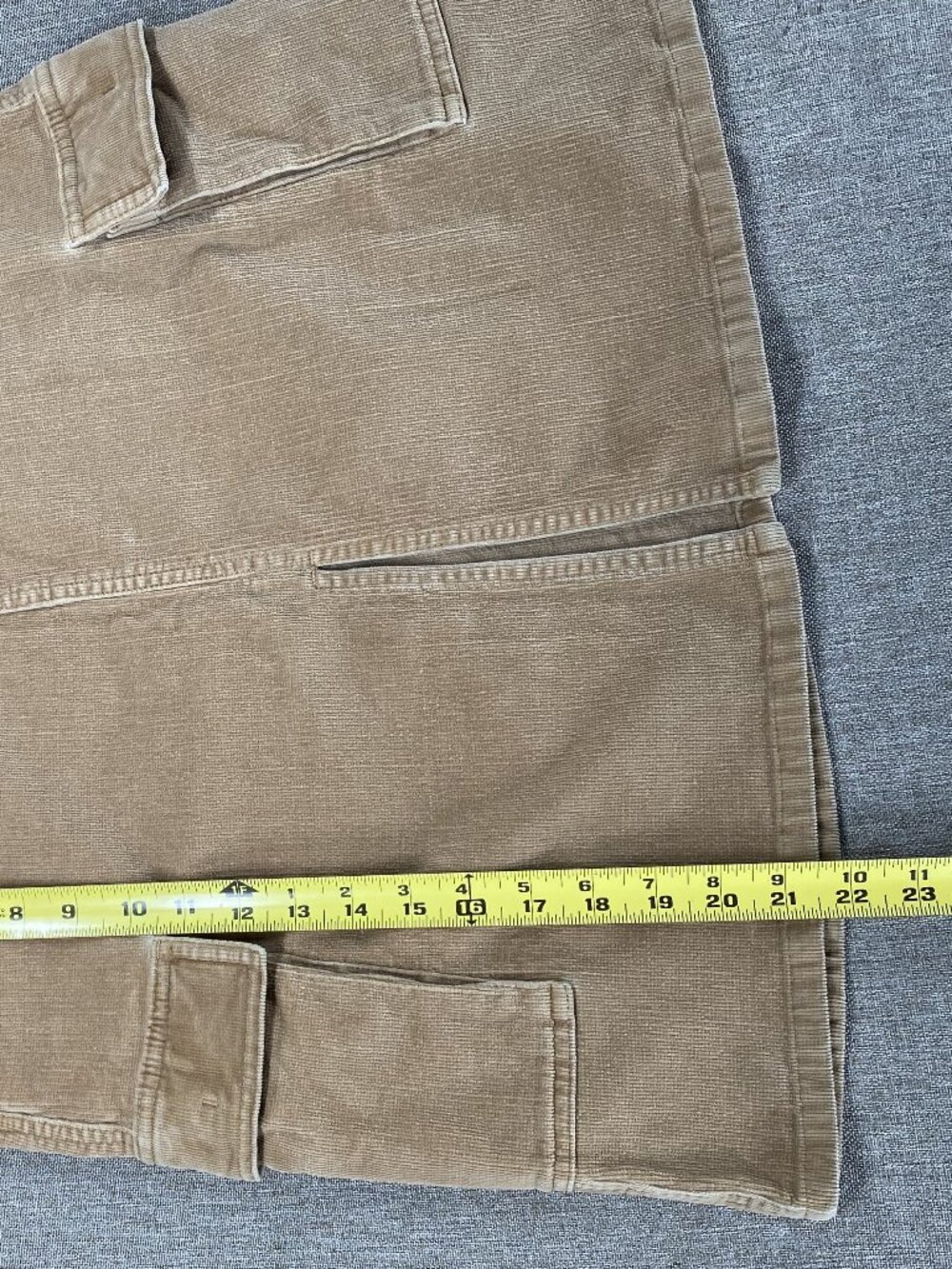 Polo Ralph Lauren Corduroy Cargo Skirt Women's 12 Brown Front Slit - Picture 13 of 13